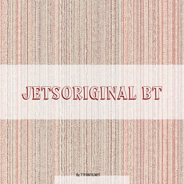 JetsOriginal BT example